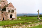 Photograph: Abbey and Celtic Cross
